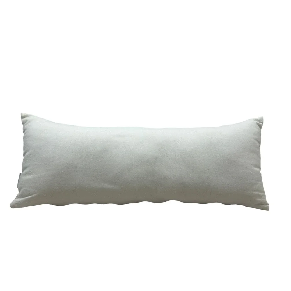 Rae Dunn Simply Blessed Lumbar Pillow Cream Black Embroidered Farmhouse 32x12